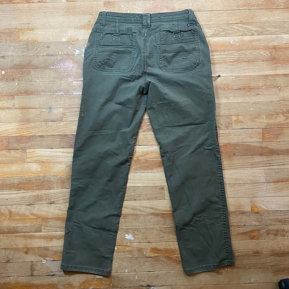 GH Bass Co Chino Pants Mens 34x34 Green Regular Fit Straight Leg Pockets Logo
